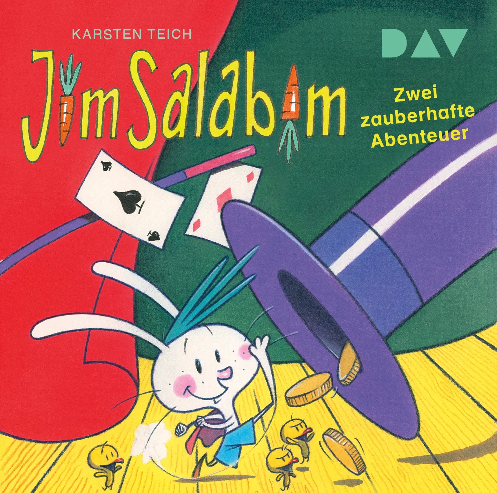 Buchcover von 'Jim Salabim – Zwei zauberhafte Abenteuer' - Hörbuch (CD) von Karsten Teich