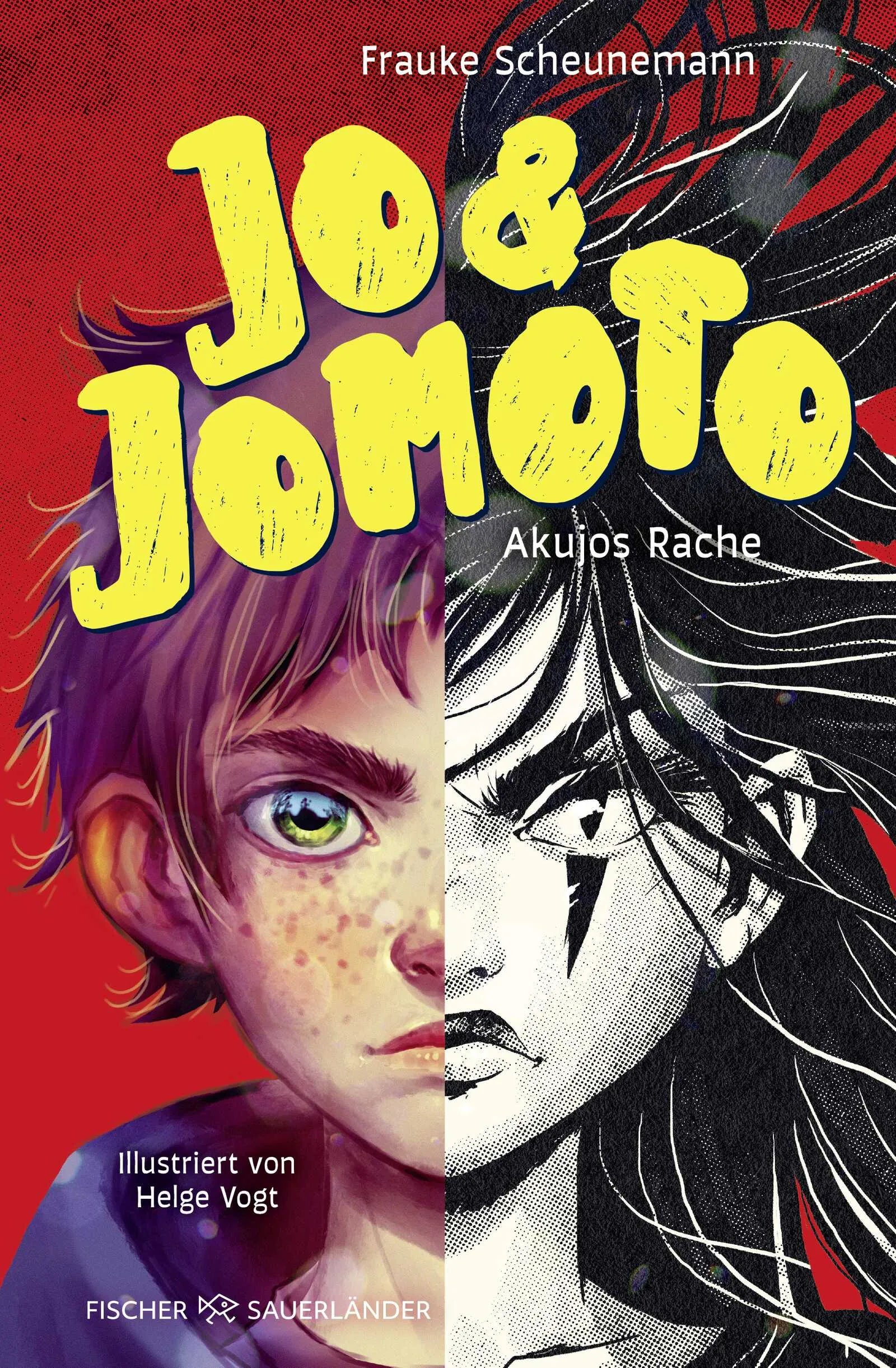 Buchcover von 'Jo & Jomoto – Akujos Rache' - Gebundene Ausgabe von Frauke Scheunemann