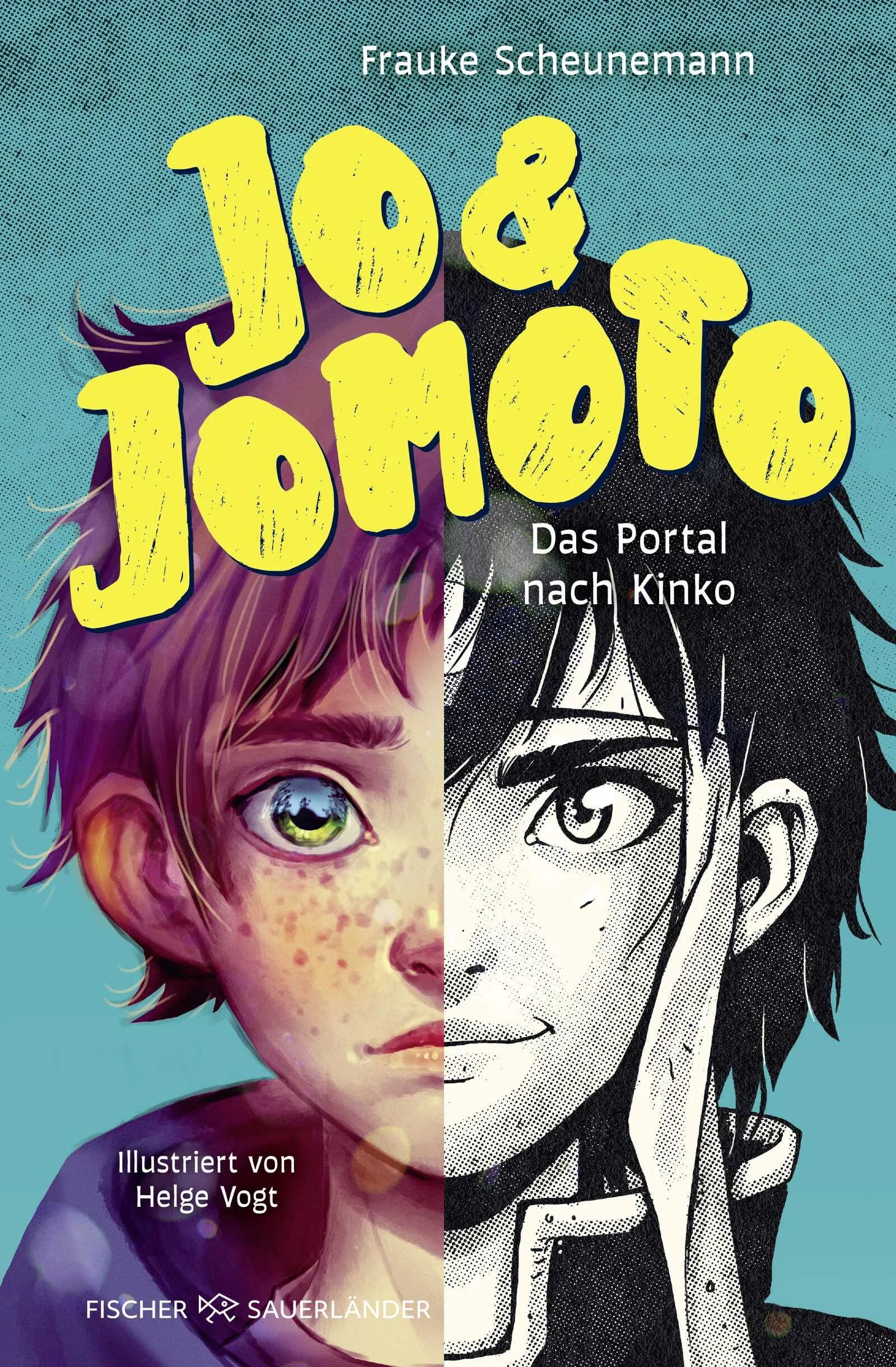 Buchcover von 'Jo & Jomoto – Das Portal nach Kinko' - Gebundene Ausgabe von Frauke Scheunemann