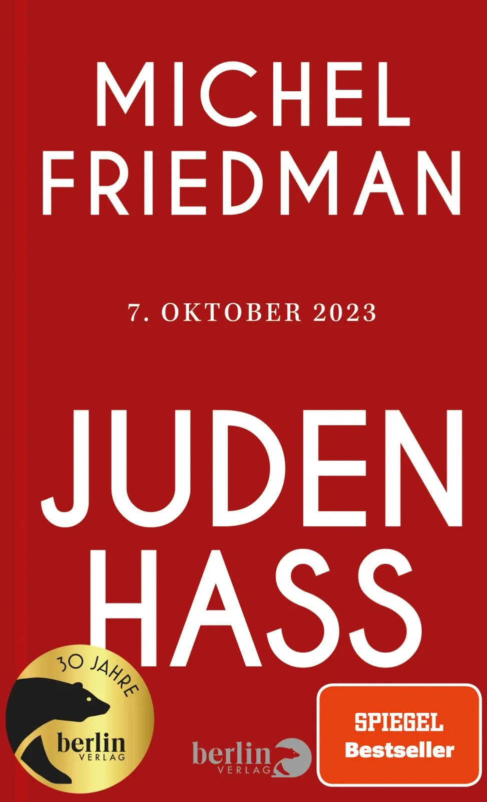 Buchcover von 'Judenhass' - Gebundene Ausgabe von Michel Friedman