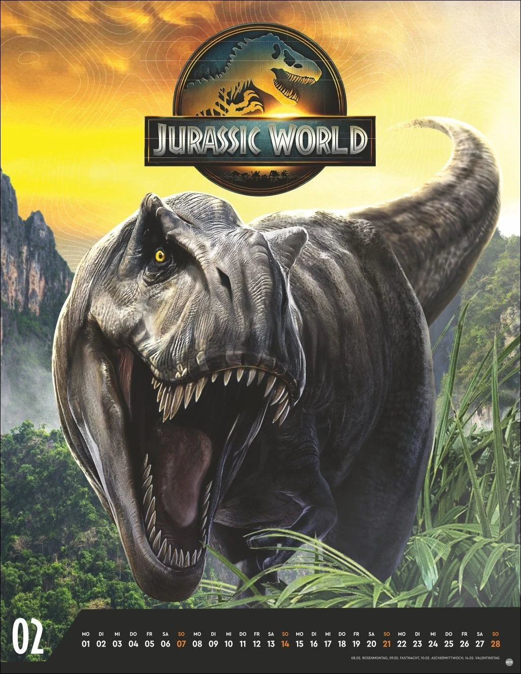 Jurassic Filmplakate Posterkalender 2027 – Ansicht