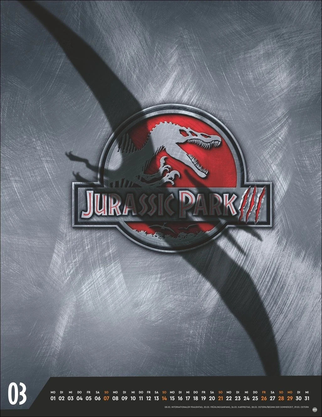 Jurassic Filmplakate Posterkalender 2027 – Ansicht