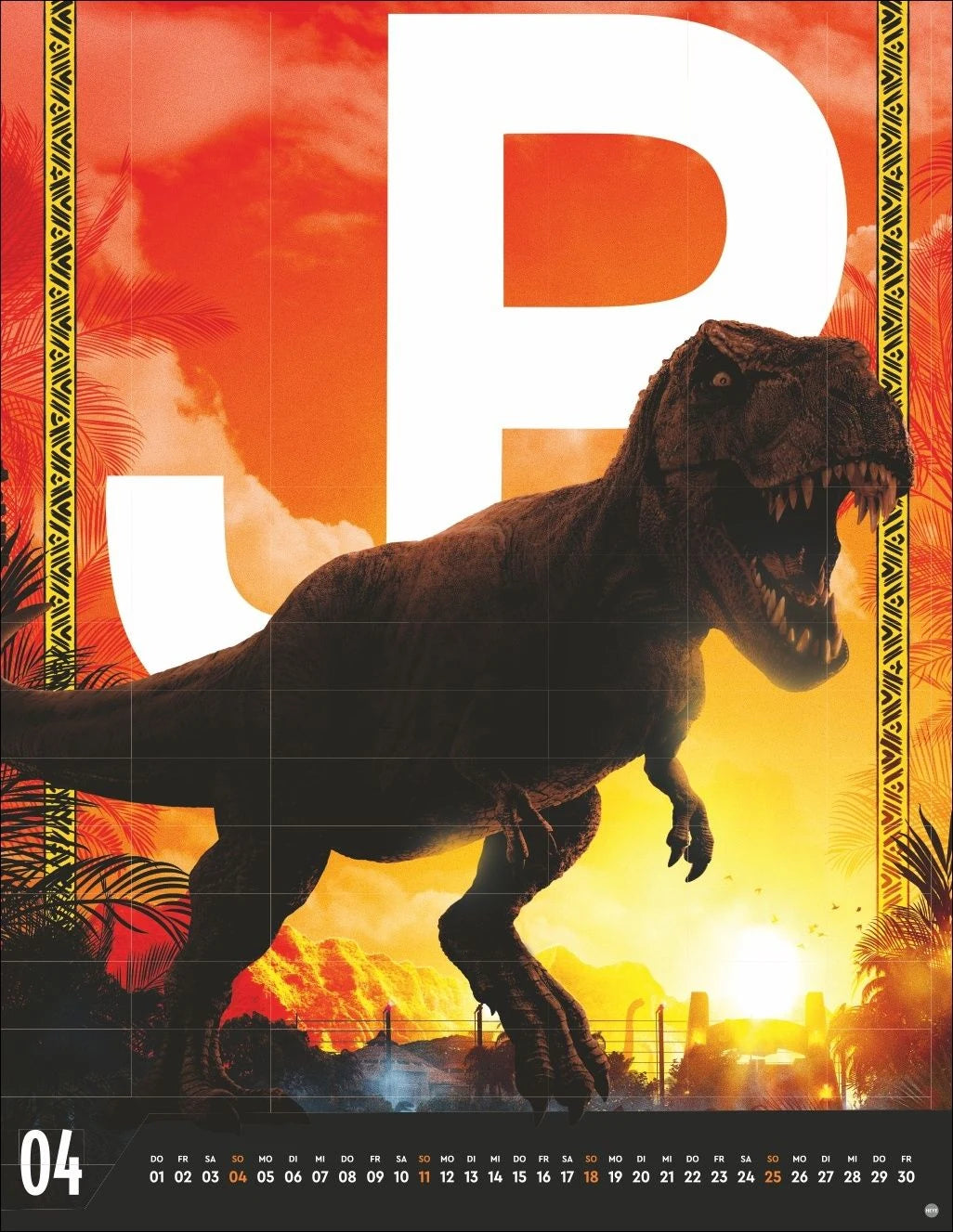 Jurassic Filmplakate Posterkalender 2027 – Ansicht