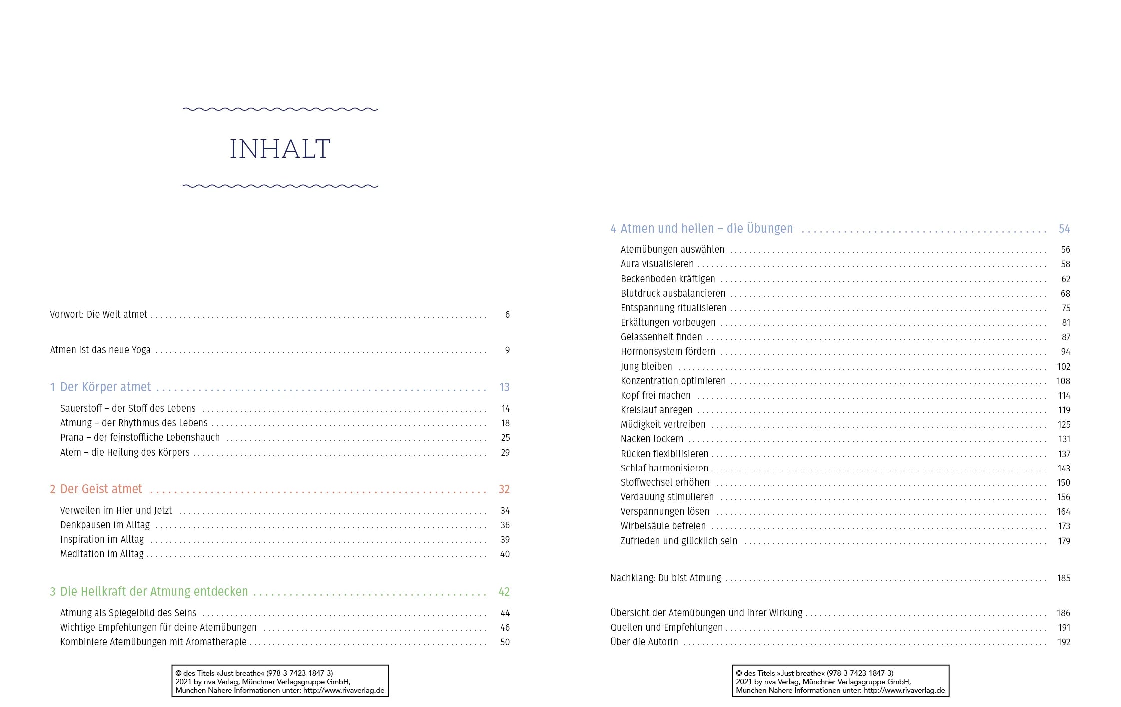 Innenansicht von 'Just breathe' - Taschenbuch