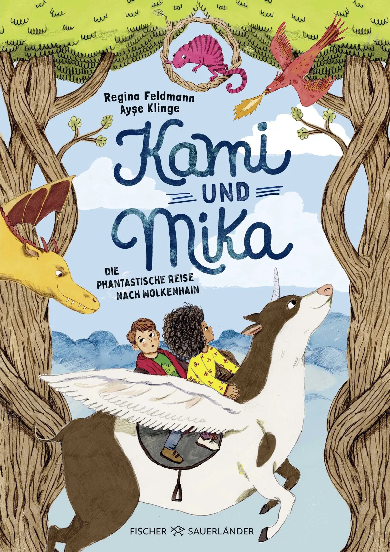 Buchcover von 'Kami & Mika – Die phantastische Reise nach Wolkenhain' - Gebundene Ausgabe von Regina Feldmann