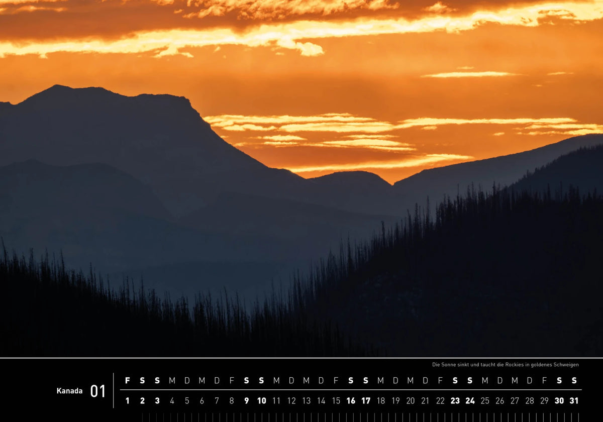 Kanada Premiumkalender 2027 – Ansicht