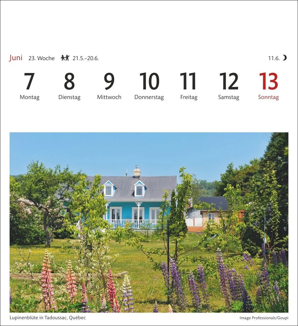 Kanada Sehnsuchtskalender 2027 - Wochenkalender mit 53 Postkarten – Ansicht