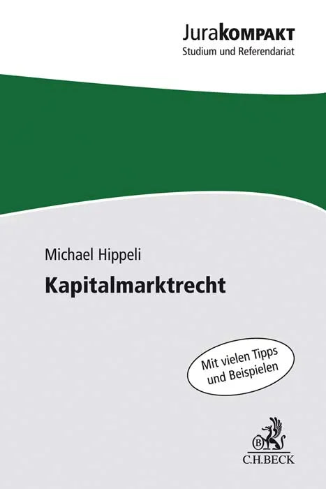 Buchcover von 'Kapitalmarktrecht' - Taschenbuch von Michael Hippeli