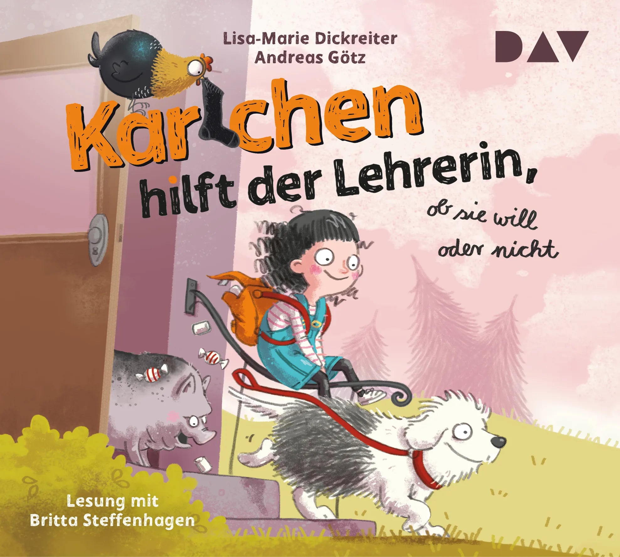 Buchcover von 'Karlchen hilft der Lehrerin, ob sie will oder nicht' - Hörbuch (CD) von Lisa-Marie Dickreiter