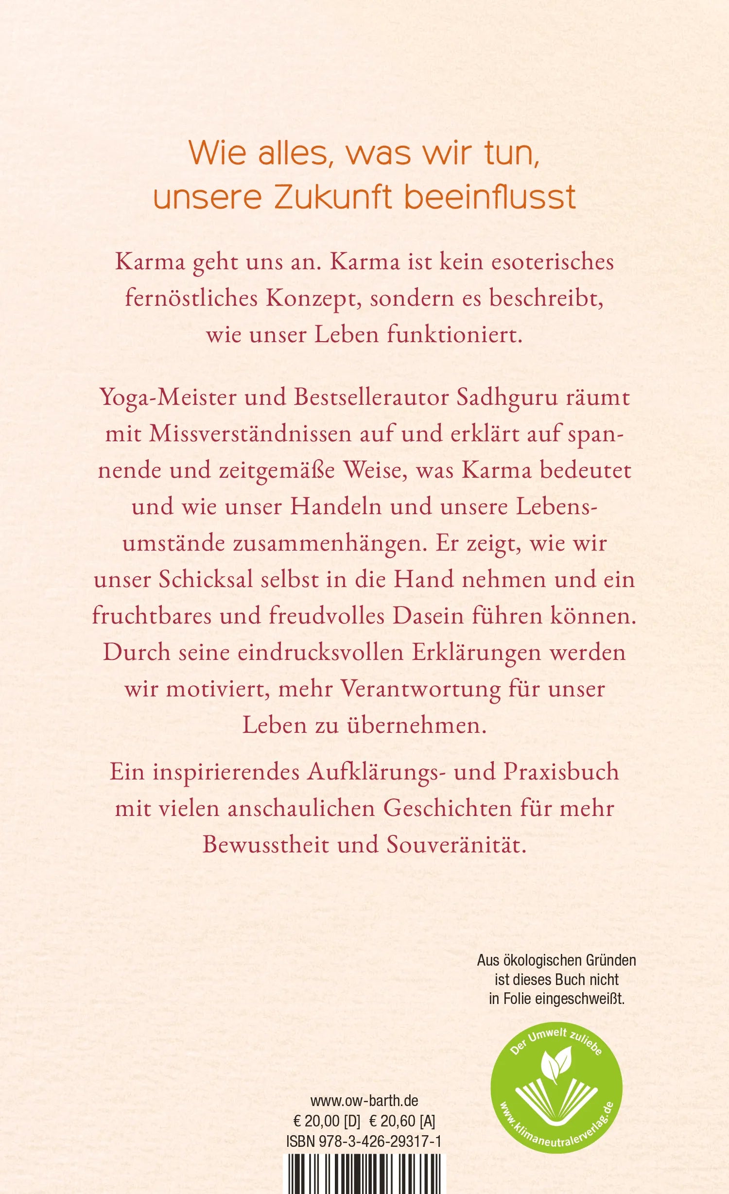 Rückseite: Karma (Hardcover)