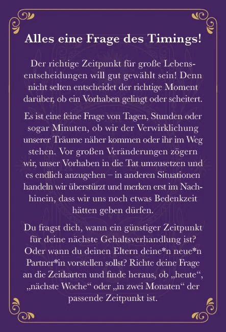 Kartenbox: Perfect Timing – Zeitkarten – Ansicht