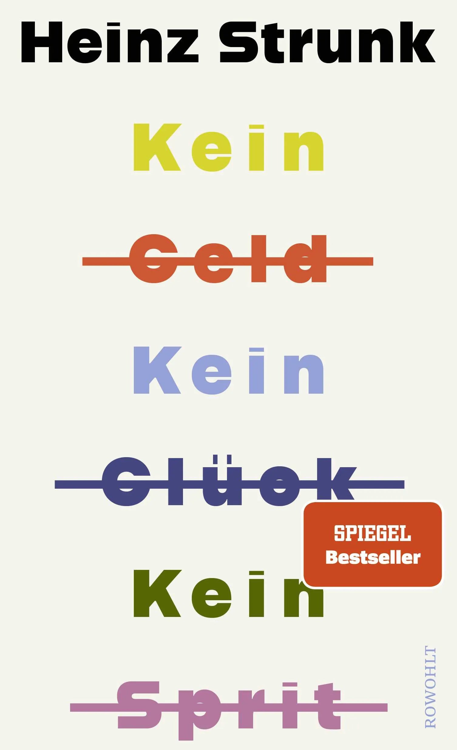Cover: Kein Geld Kein Glück Kein Sprit (Hardcover) von Heinz Strunk