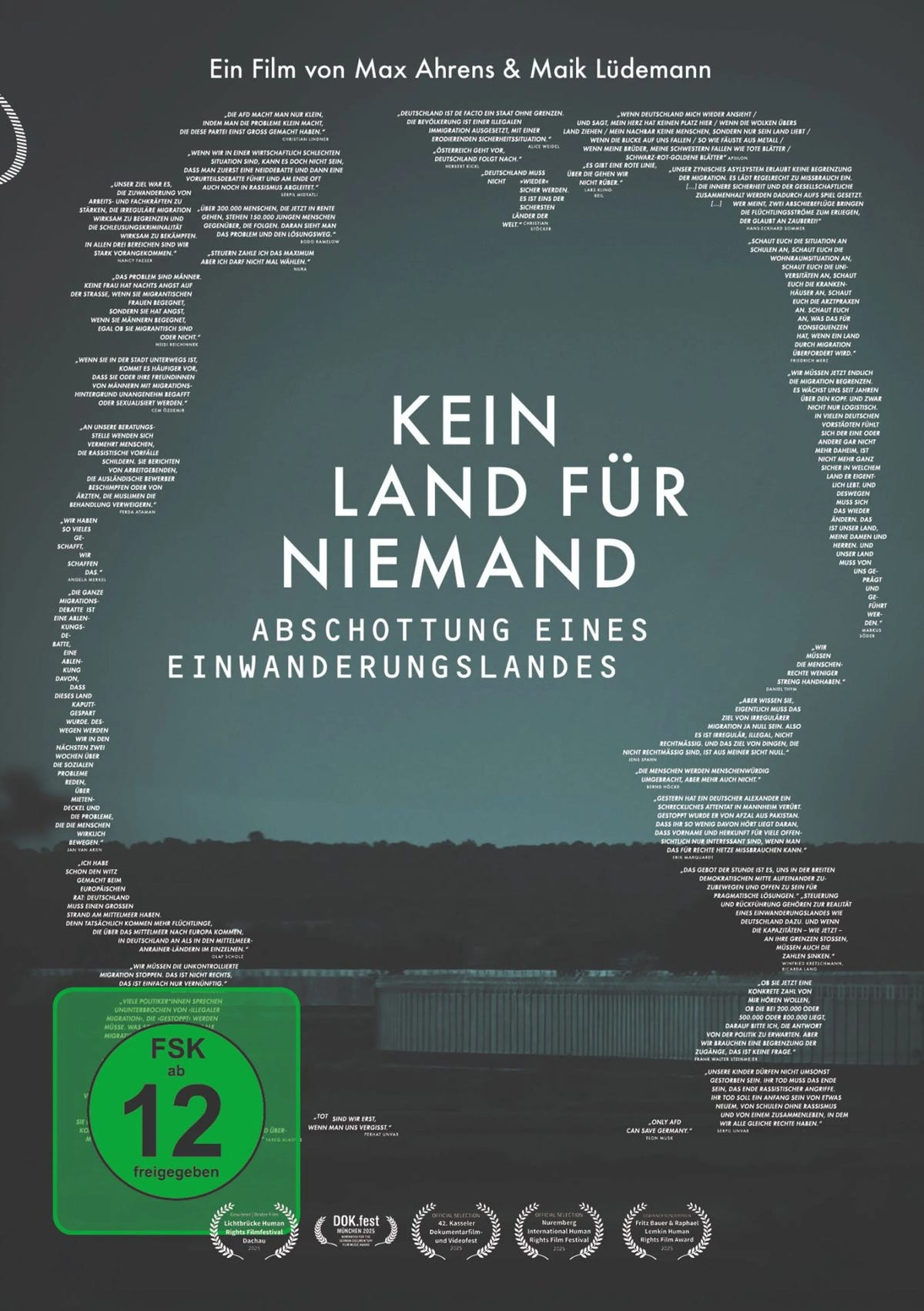 DVD-Cover: Kein Land für Niemand - Abschottung eines Einwan. Regie: Max Ahrens
