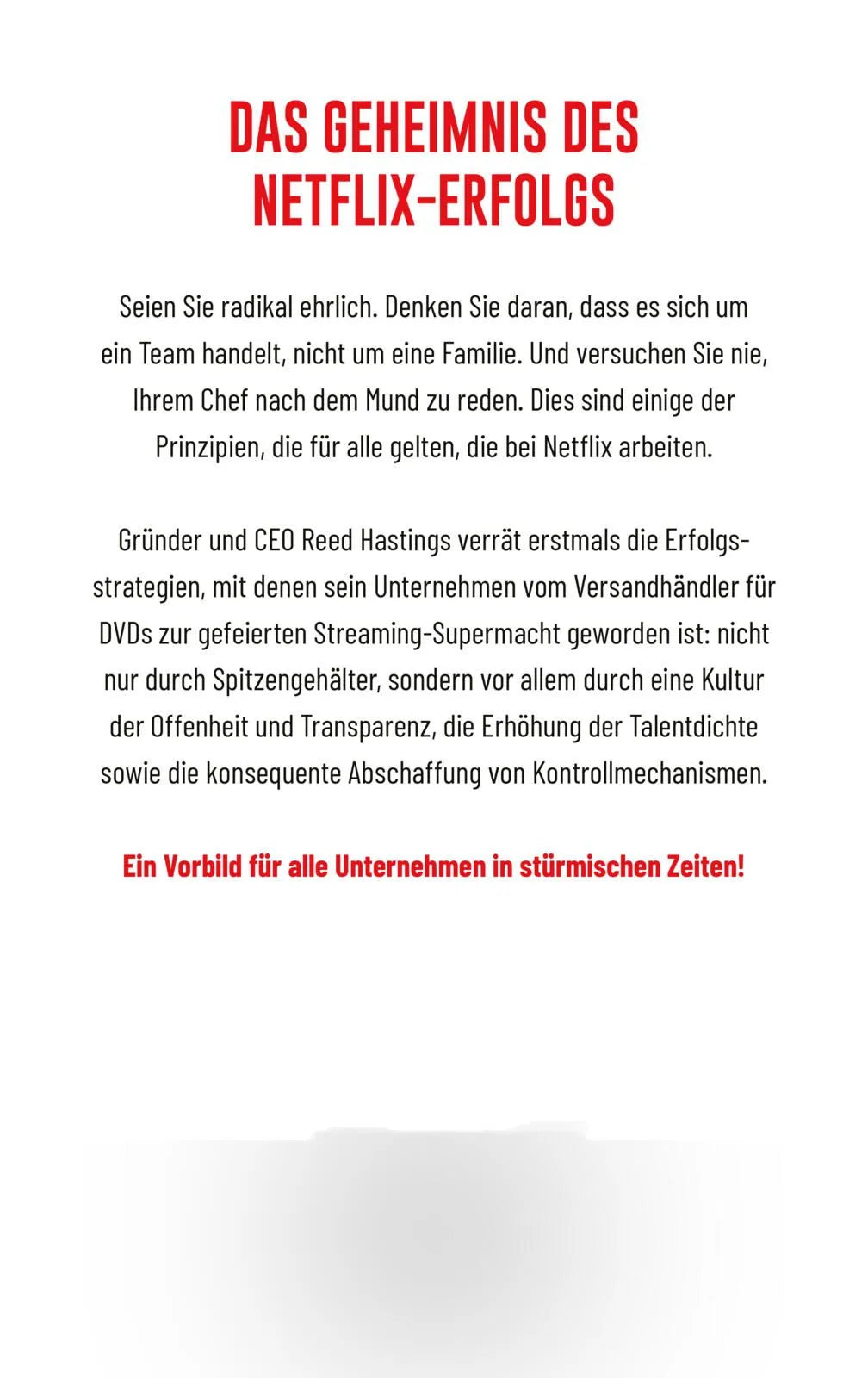 Rückseite: Keine Regeln (Hardcover)