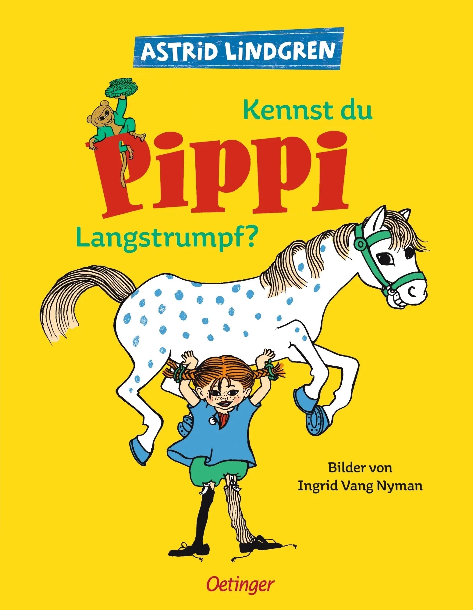 Buchcover von 'Kennst du Pippi Langstrumpf?' - Gebundene Ausgabe von Astrid Lindgren