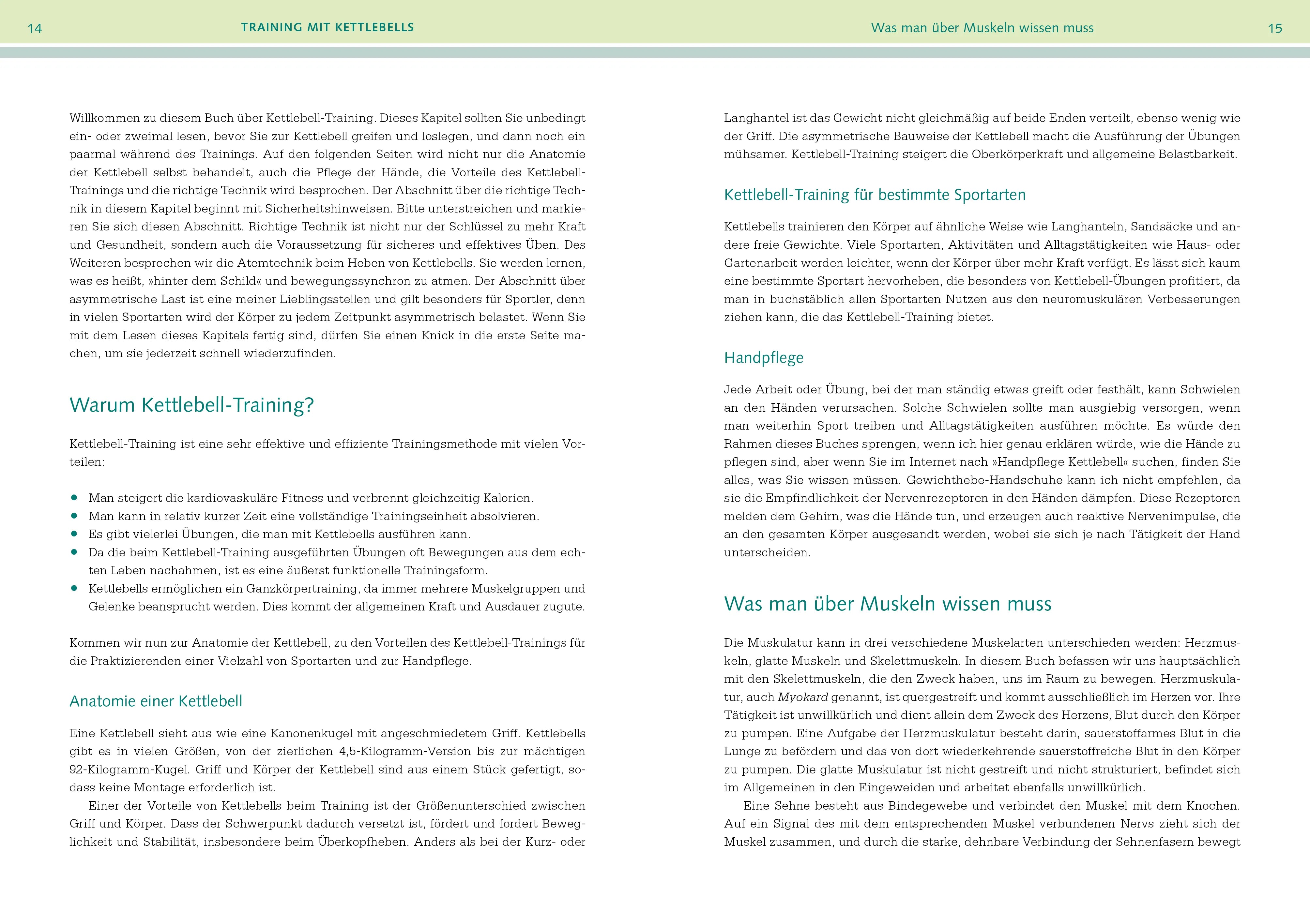 Innenansicht von 'Kettlebell-Training-Anatomie' - Taschenbuch