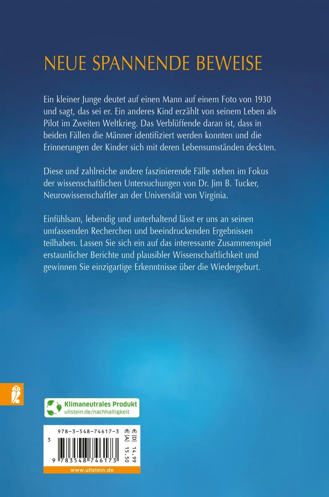 Buchrückseite von 'Kinder erinnern sich' mit Klappentext - Paperback