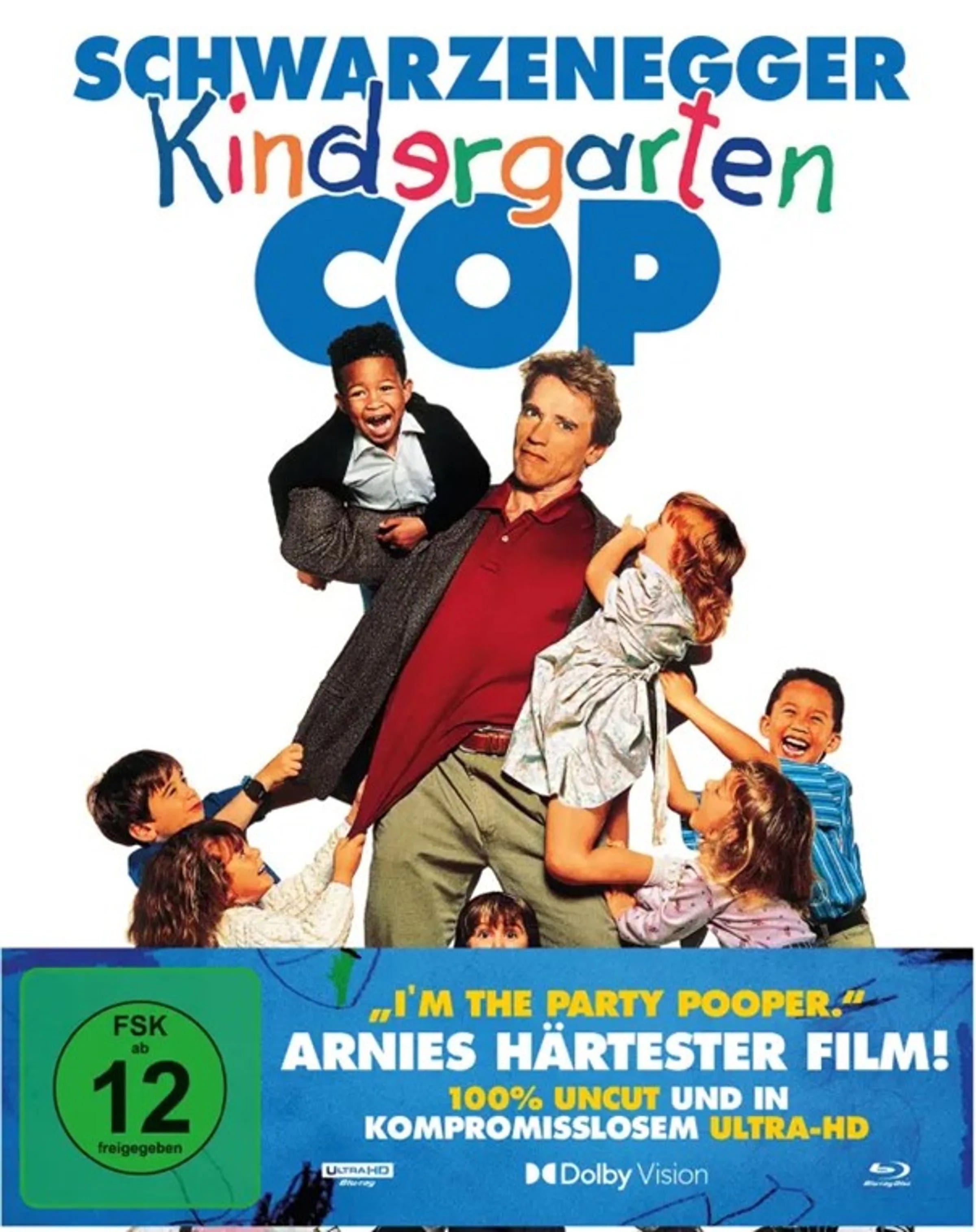 4K UHD Blu-ray-Cover: Kindergarten Cop. Regie: Ivan Reitman