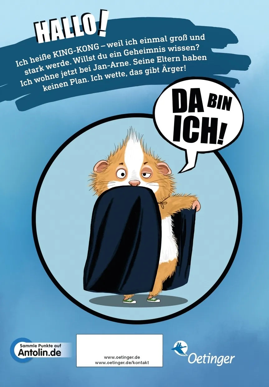 Buchrückseite von 'King-Kong, das Geheimschwein' mit Klappentext - Gebundene Ausgabe