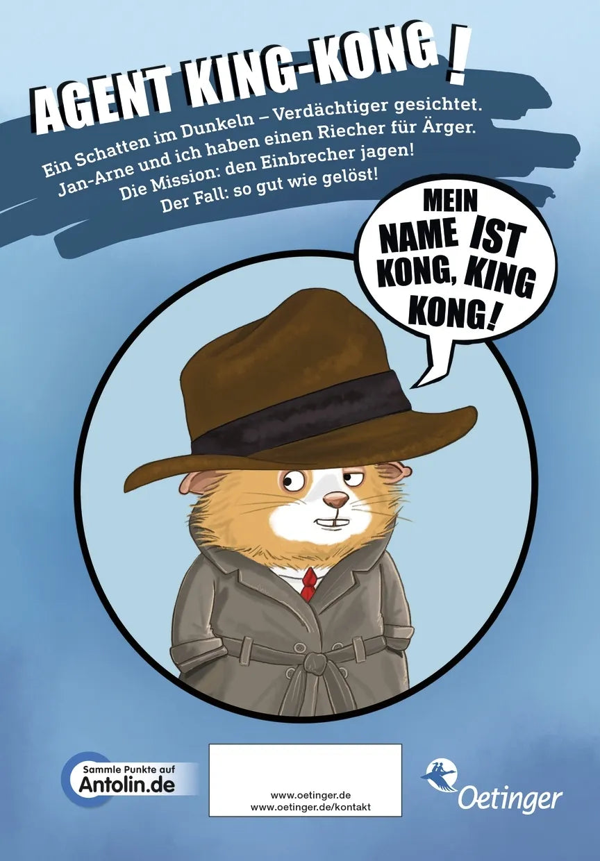 Buchrückseite von 'King-Kong, das Krimischwein' mit Klappentext - Gebundene Ausgabe
