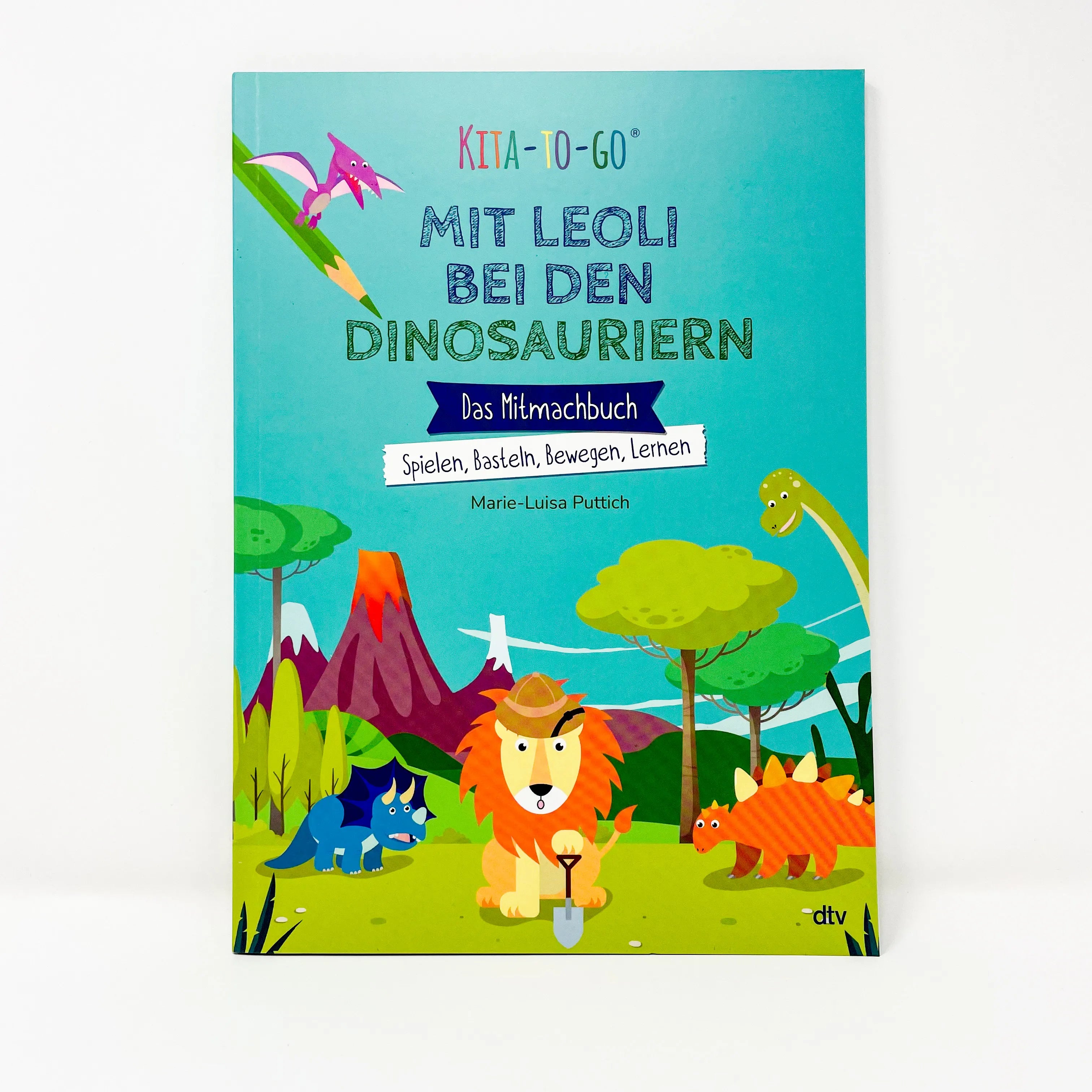 Abbildung von 'Kita-to-Go: Mit Leoli bei den Dinosauriern – Das Mitmachbuch – Spielen, Basteln, Bewegen, Lernen'