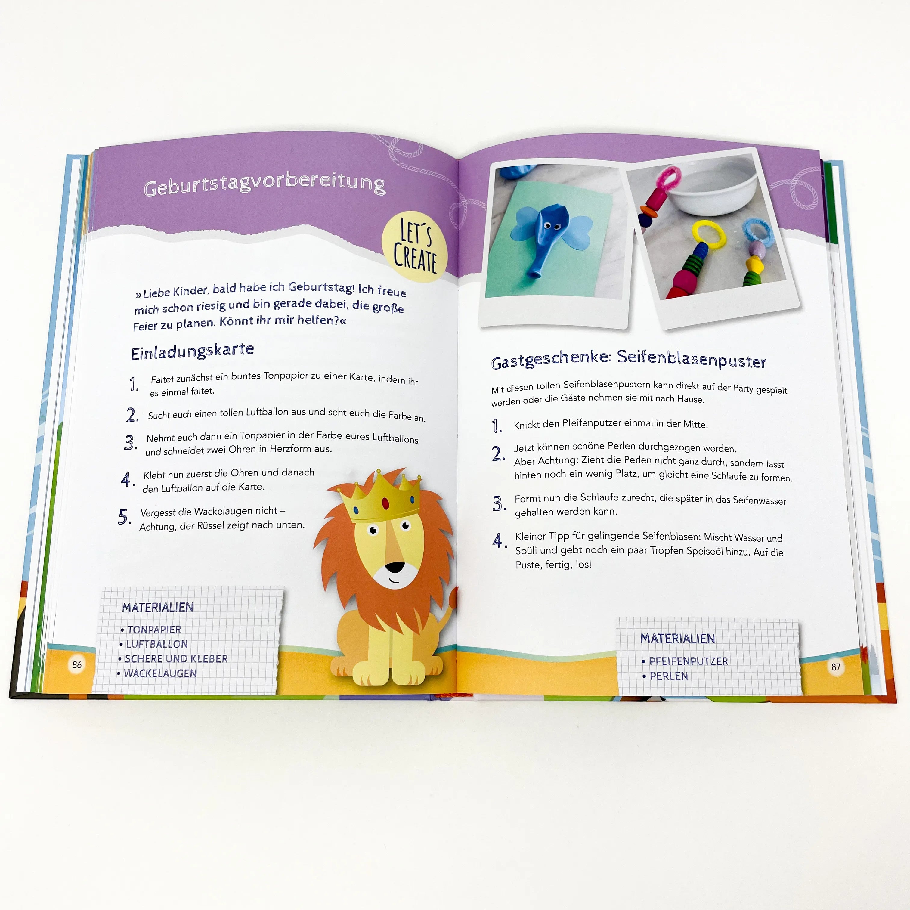 Produktansicht: Kita-to-Go: Mit Leoli kreativ durchs Jahr – Das Bastelbuch zum Mitmachen (Gebundene Ausgabe)