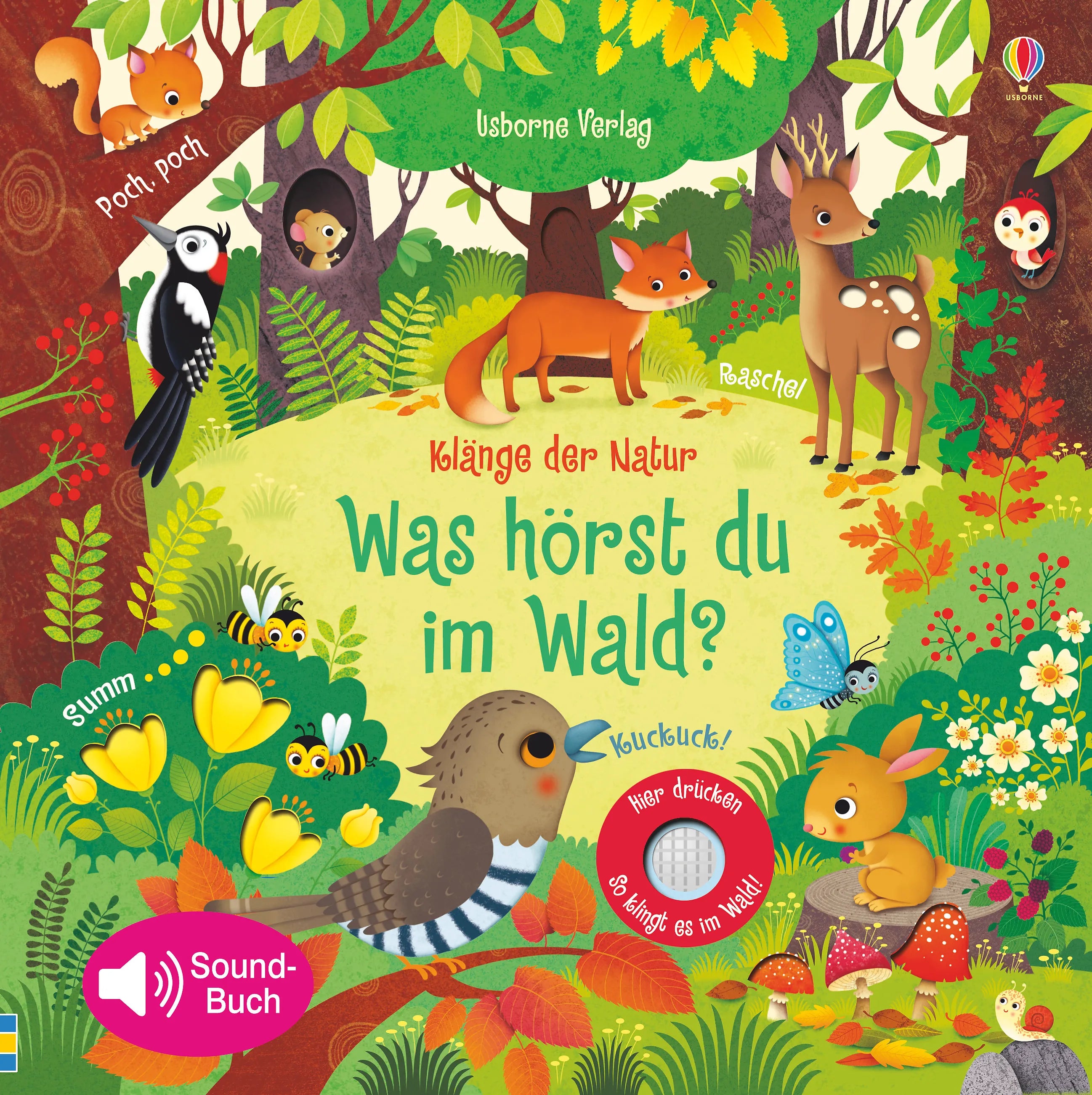 Buchcover von 'Klänge der Natur: Was hörst du im Wald?' - Gebundene Ausgabe von Sam Taplin