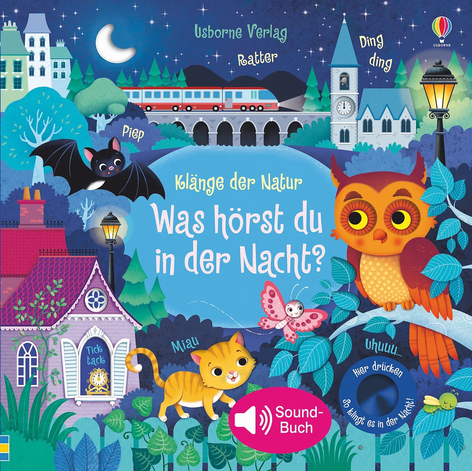 Buchcover von 'Klänge der Natur: Was hörst du in der Nacht?' - Gebundene Ausgabe von Sam Taplin