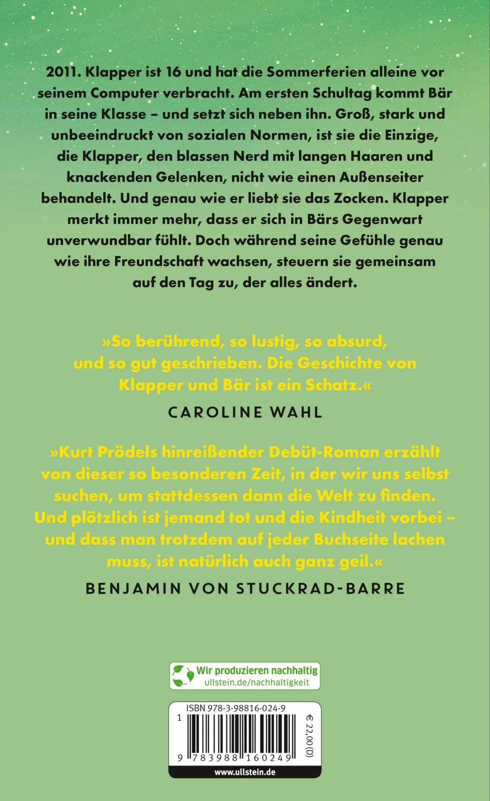 Rückseite: Klapper (Hardcover)