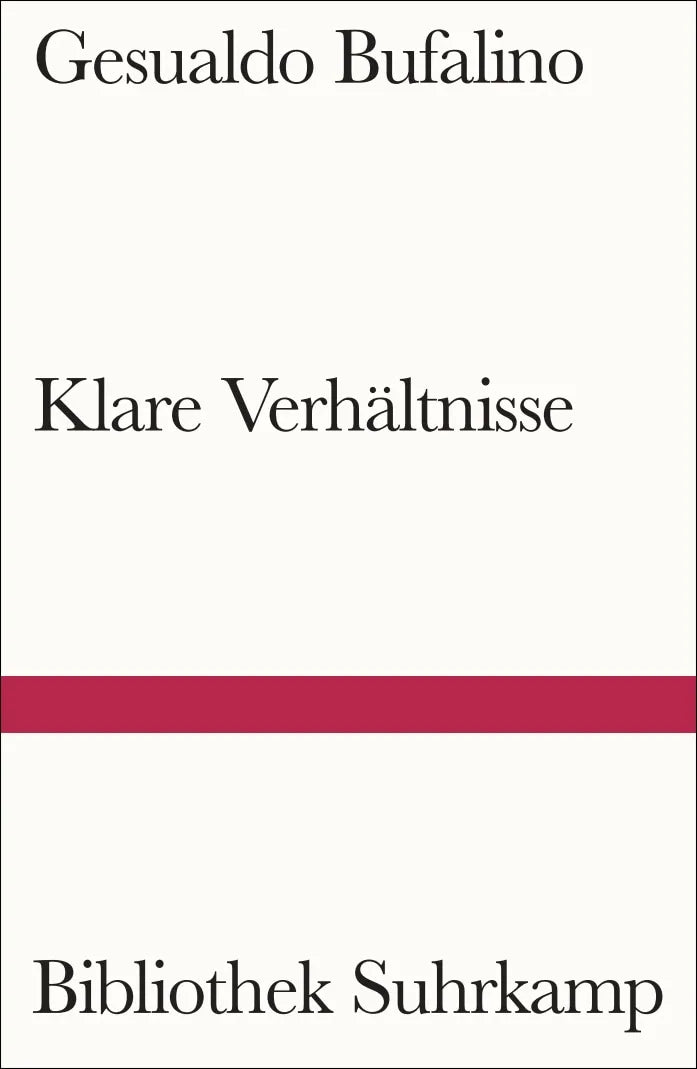 Buchcover von 'Klare Verhältnisse' - Taschenbuch von Gesualdo Bufalino