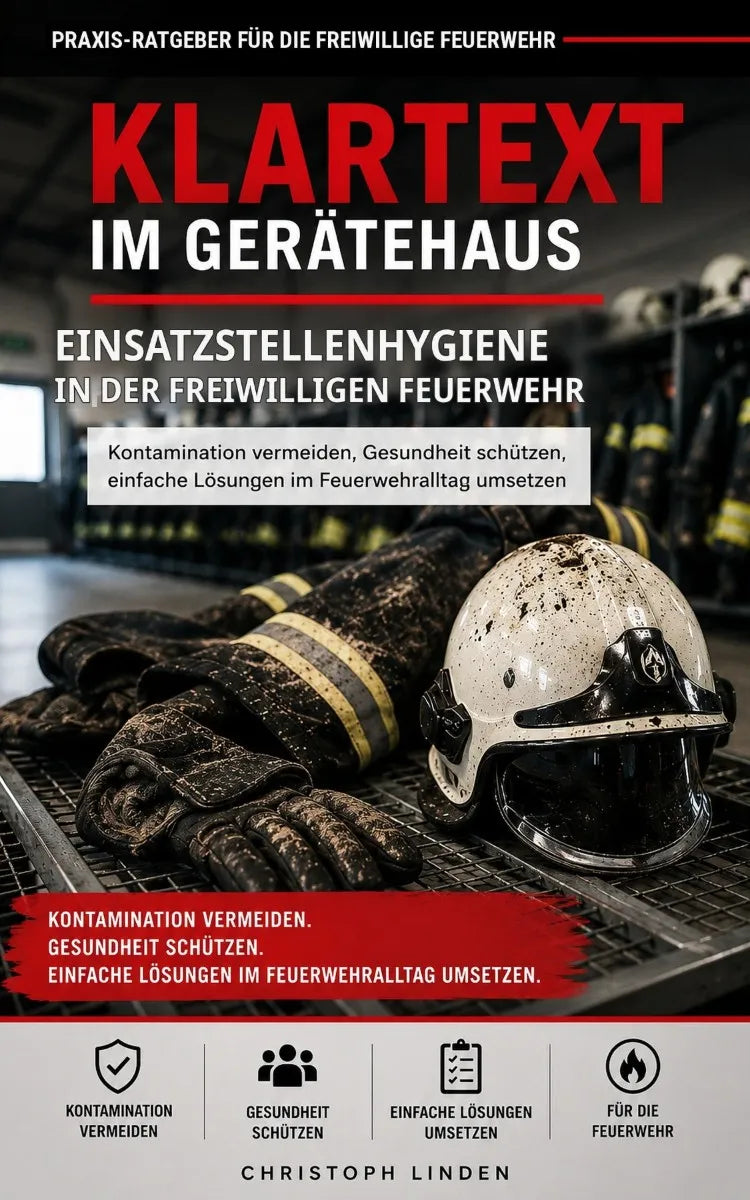 Cover: Klartext im Gerätehaus - Einsatzstellenhygiene in der Freiwilligen Feuerwehr (E-Book) von Christoph Linden