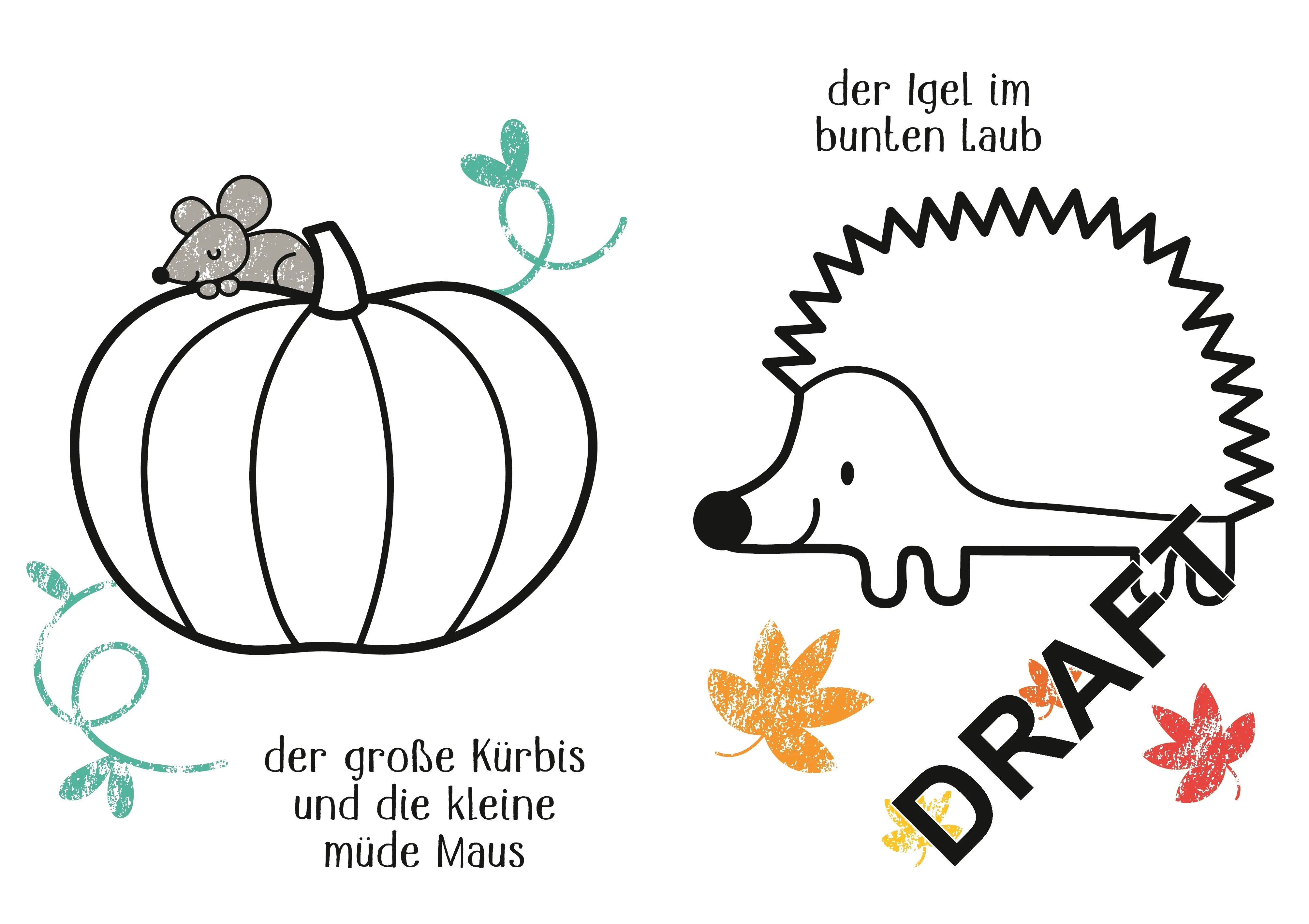 Kate Nolan - Kleine Kreativ-Werkstatt - Ganz einfach ausmalen: Herbst