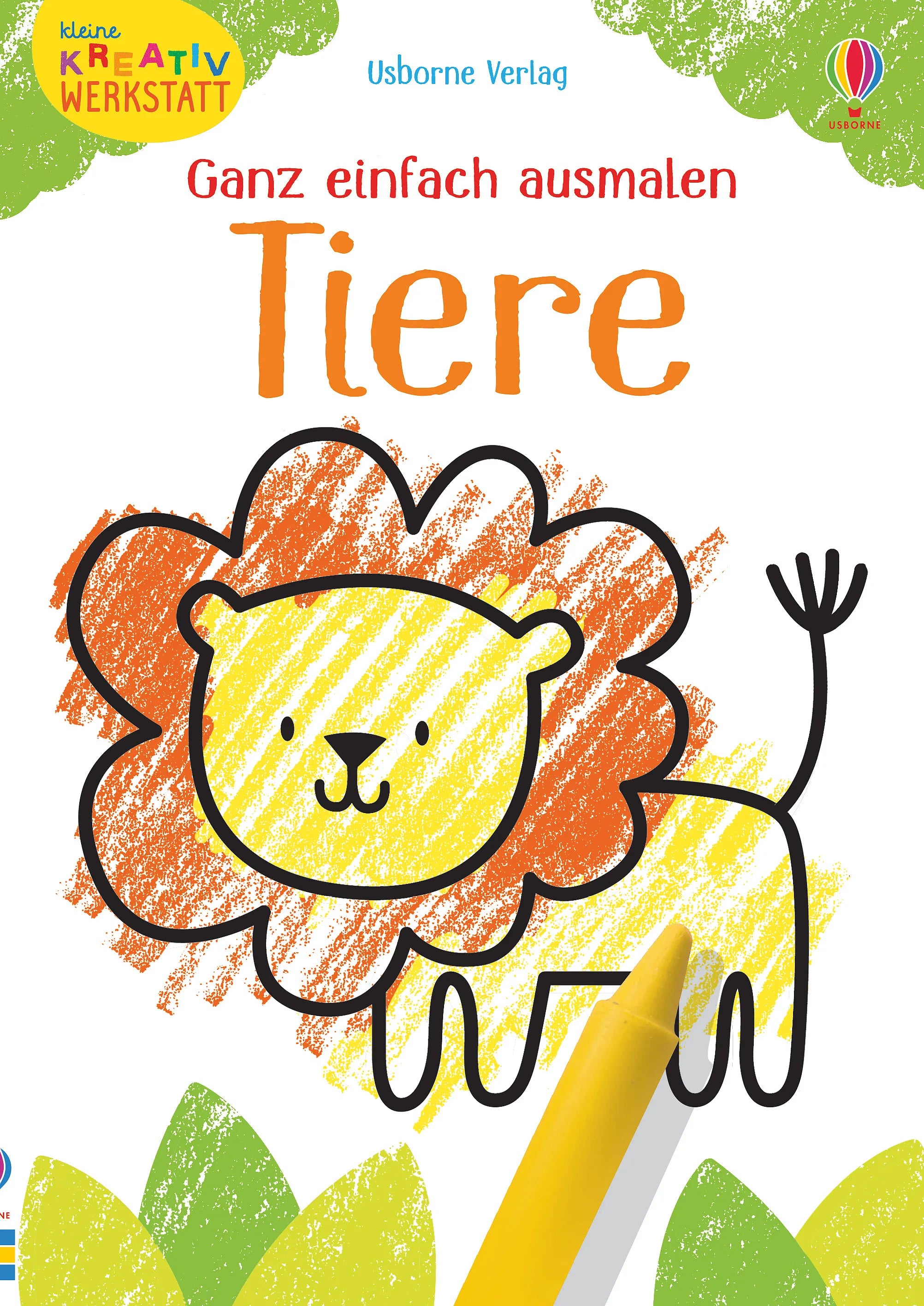 Buchcover von 'Kleine Kreativ-Werkstatt - Ganz einfach ausmalen: Tiere' - Taschenbuch von Kirsteen Robson
