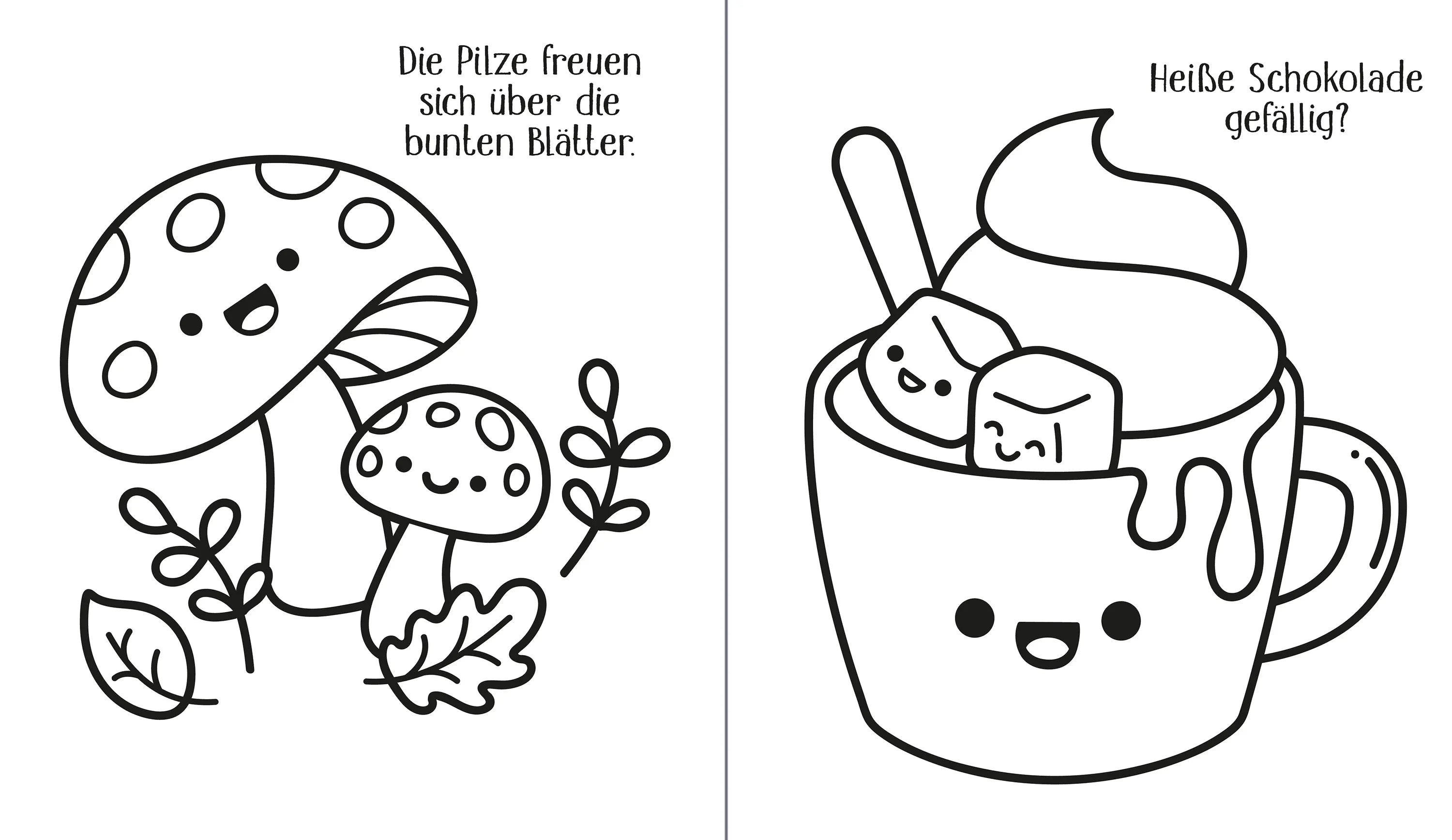 Detailansicht: Kleine Kreativ-Werkstatt - Ganz einfach ganz viel ausmalen: Bunter Herbst (Taschenbuch)