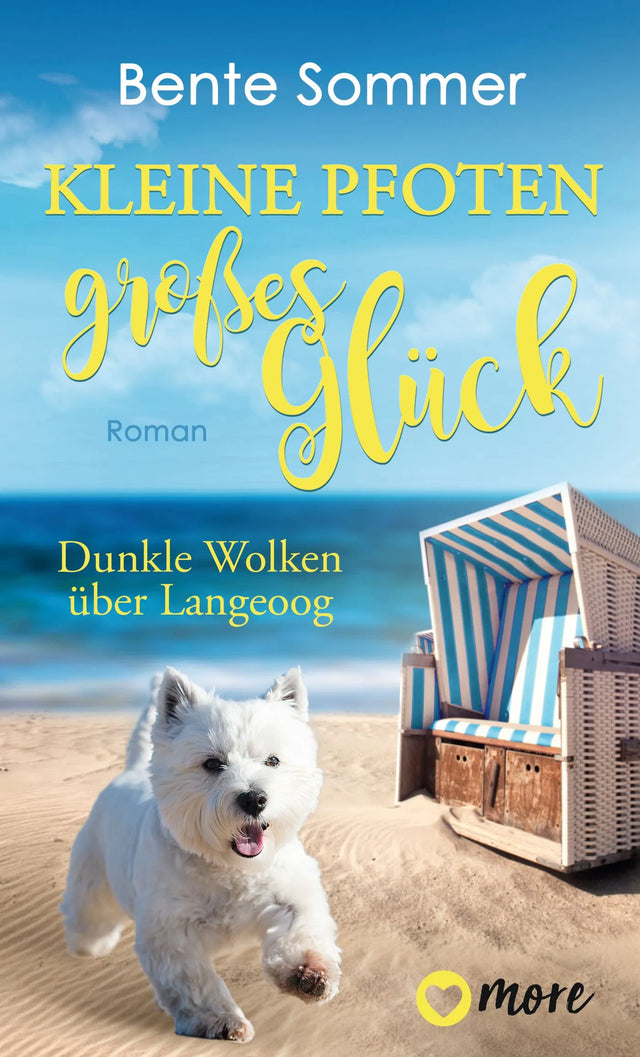 Buchcover von 'Kleine Pfoten, großes Glück - Dunkle Wolken über Langeoog' - Taschenbuch von Bente Sommer