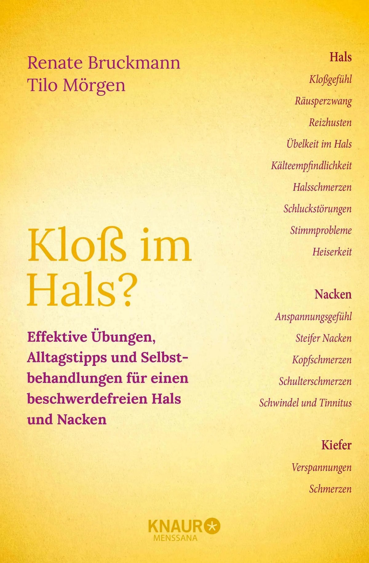 Cover: Kloß im Hals? (Hardcover) von Renate Bruckmann