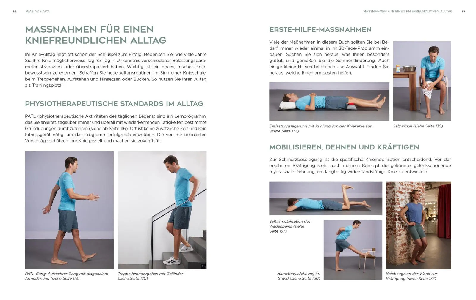 Innenansicht von 'Knie – schmerzfrei in 30 Tagen' - Taschenbuch
