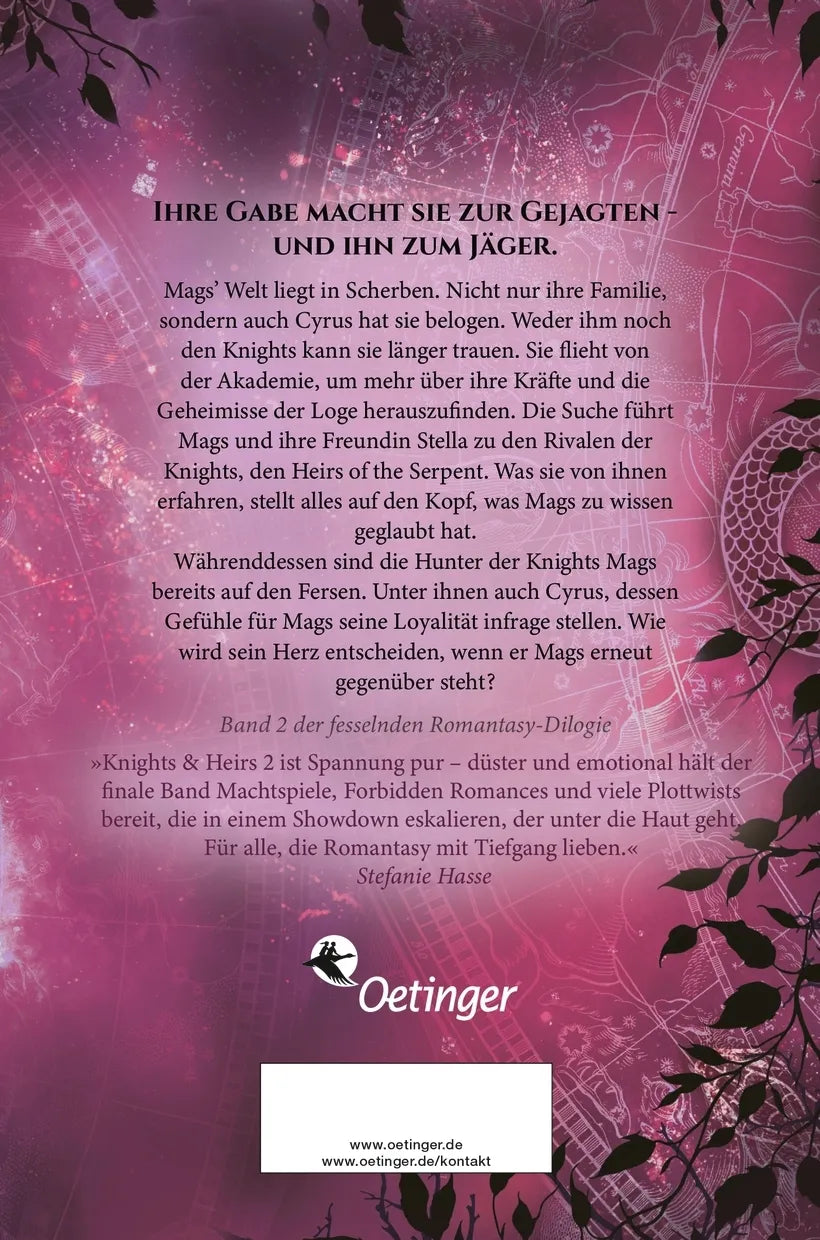 Rückseite: Knights & Heirs 2. Die Erben der Schlange (Taschenbuch)