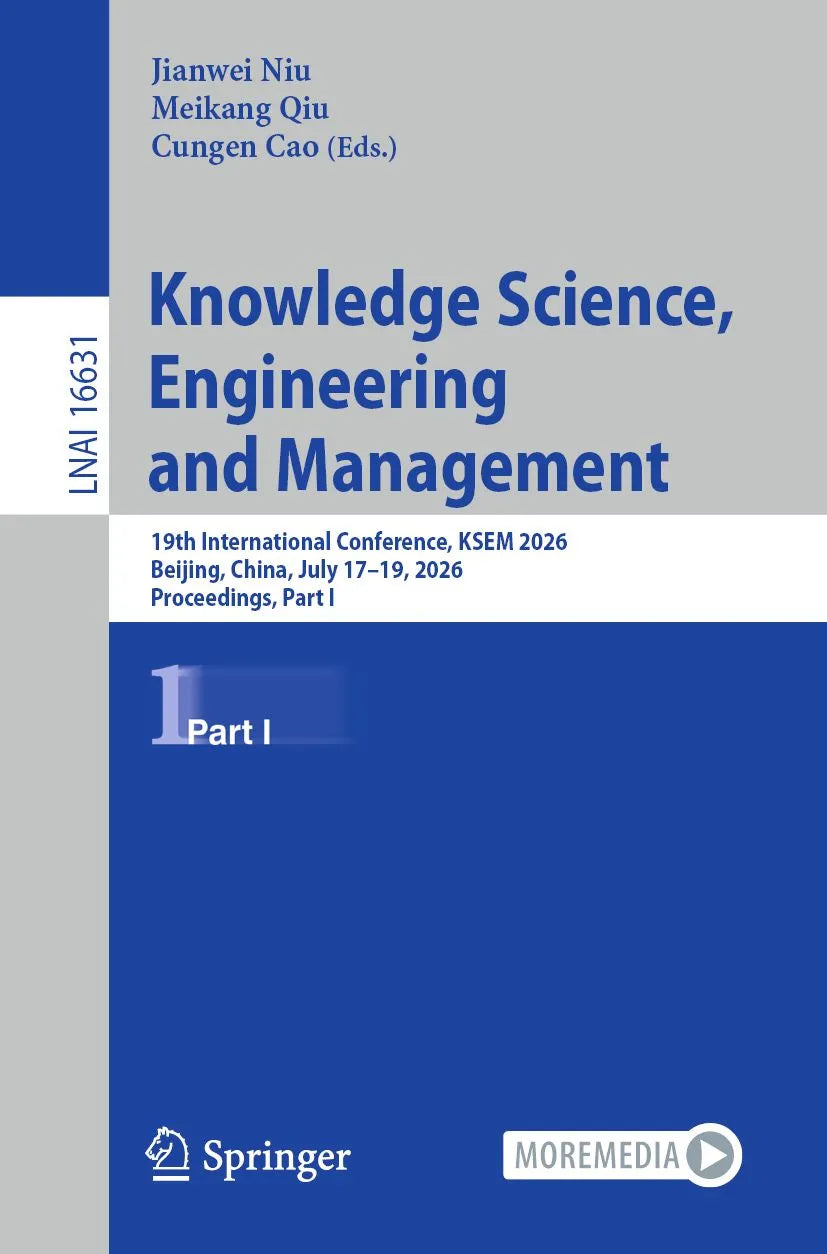 Cover: Knowledge Science, Engineering and Management (E-Book) von Jianwei Niu