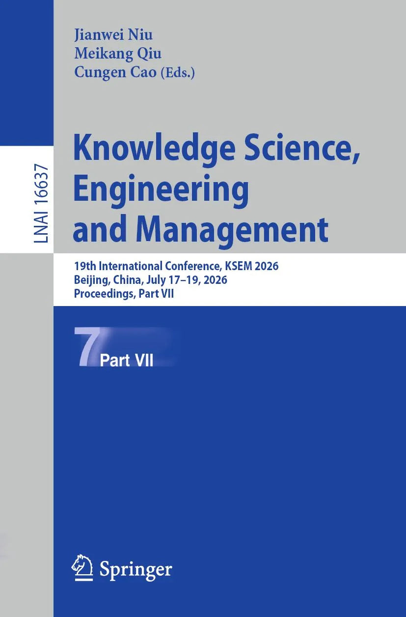 Cover: Knowledge Science, Engineering and Management (E-Book) von Jianwei Niu