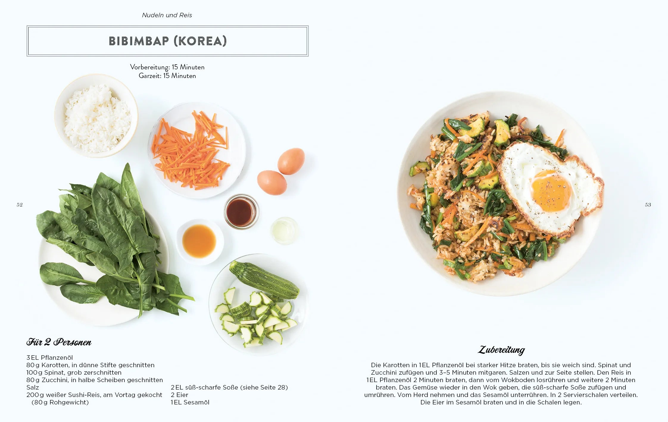 Innenansicht von 'Kochen mit dem Wok' - Taschenbuch
