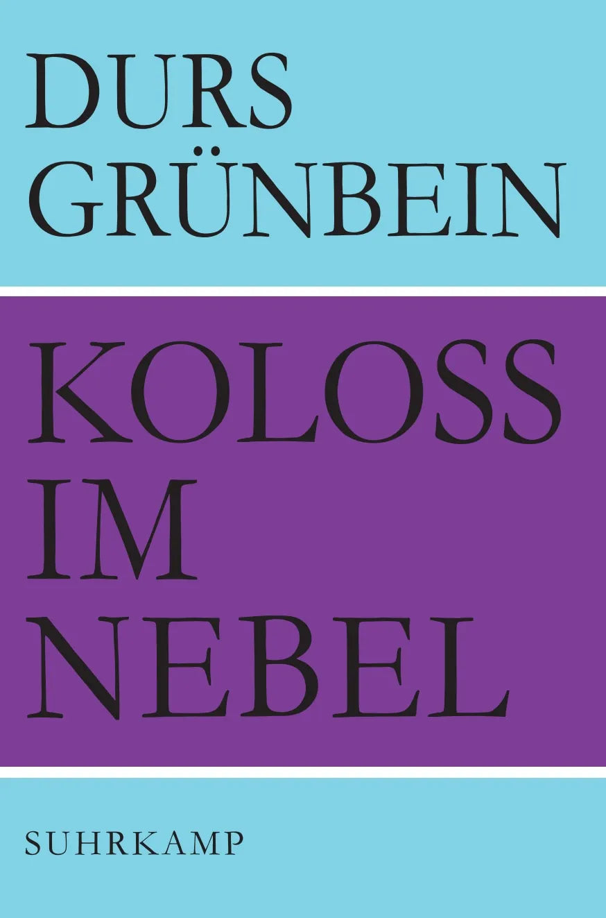 Buchcover von 'Koloß im Nebel' - Gebundene Ausgabe von Durs Grünbein