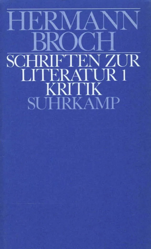 Buchcover von 'Kommentierte Werkausgabe in 13 Bänden' - Gebundene Ausgabe von Hermann Broch