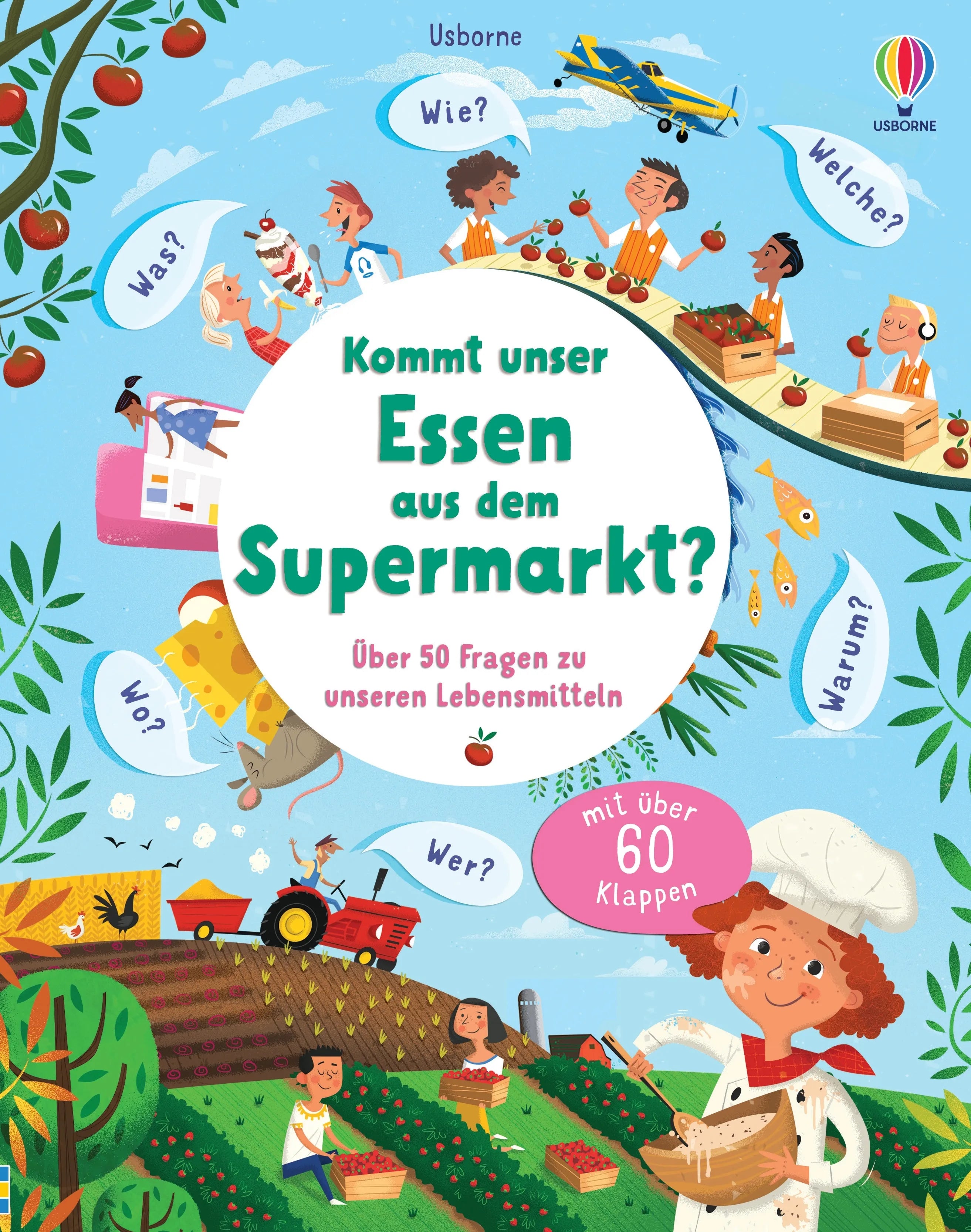 Buchcover von 'Kommt unser Essen aus dem Supermarkt?' - Gebundene Ausgabe von Katie Daynes