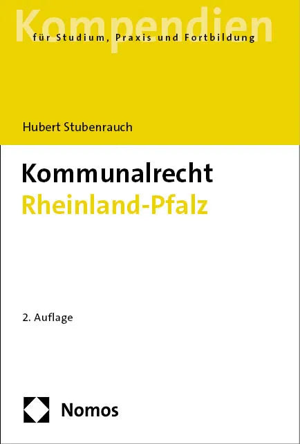Cover: Kommunalrecht Rheinland-Pfalz (E-Book) von Hubert Stubenrauch