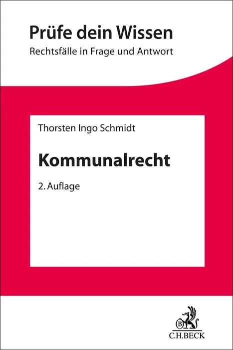 Buchcover von 'Kommunalrecht' - Taschenbuch von Thorsten Ingo Schmidt
