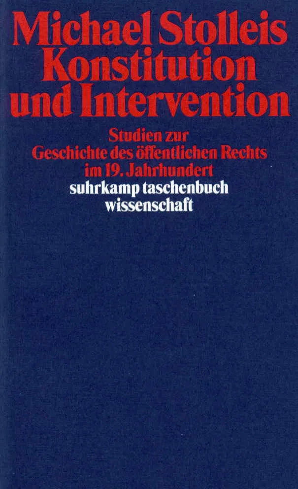 Buchcover von 'Konstitution und Intervention' - Taschenbuch von Michael Stolleis