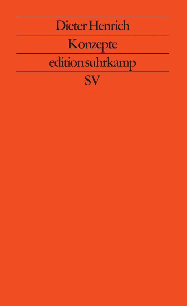 Buchcover von 'Konzepte' - Taschenbuch von Dieter Henrich