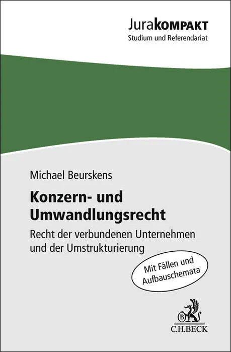 Buchcover von 'Konzern- und Umwandlungsrecht' - Taschenbuch von Michael Beurskens