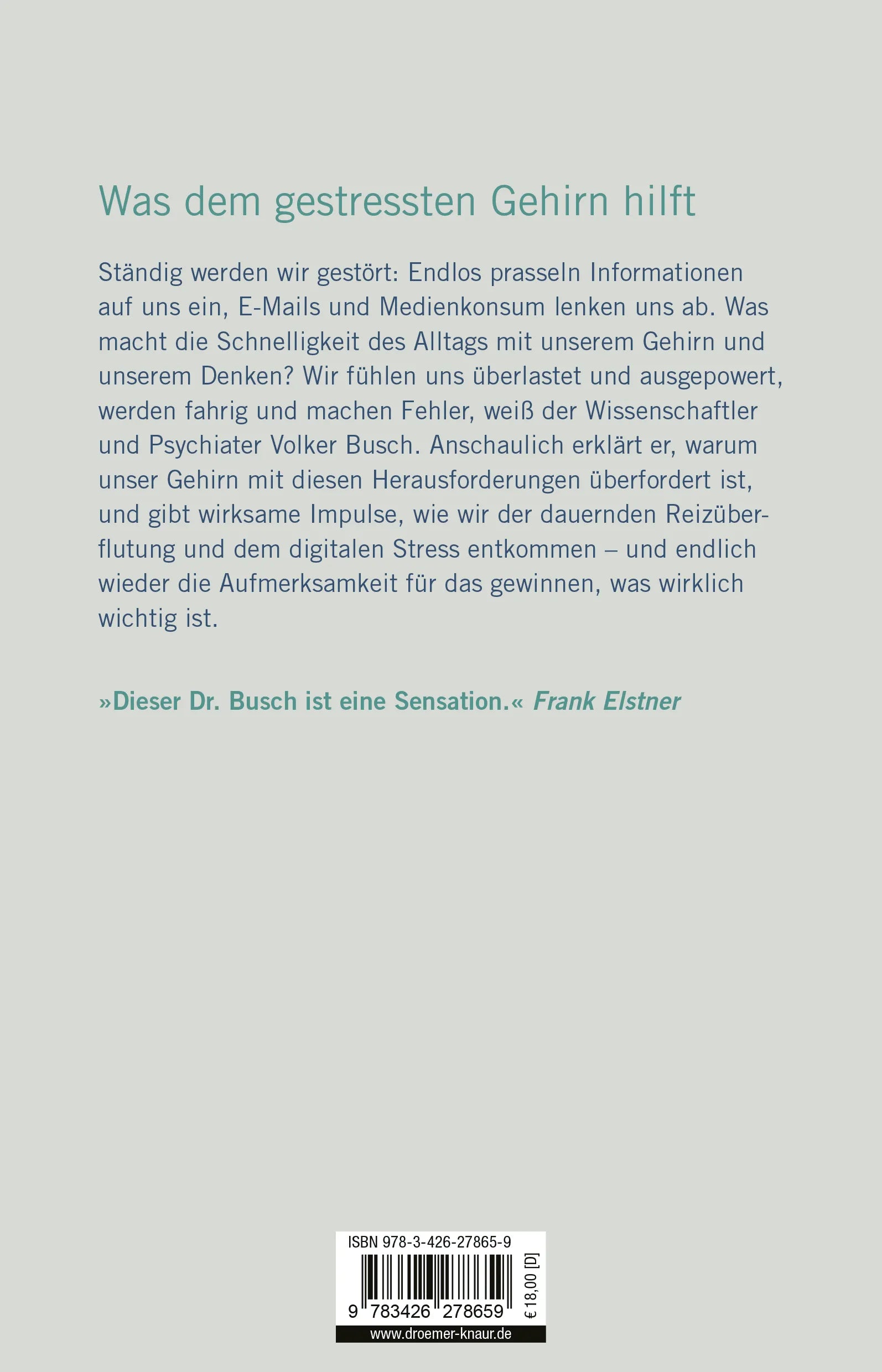 Rückseite: Kopf frei! (Paperback)